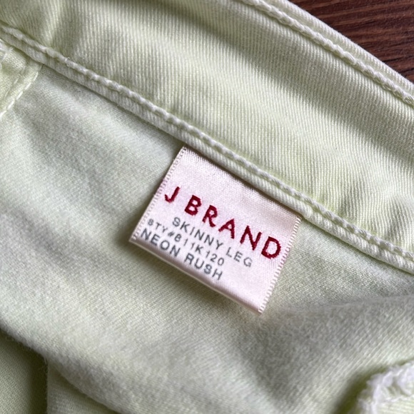 J Brand Mid-Rise Skinny Jeans - Neon Rush - Picture 6 of 14